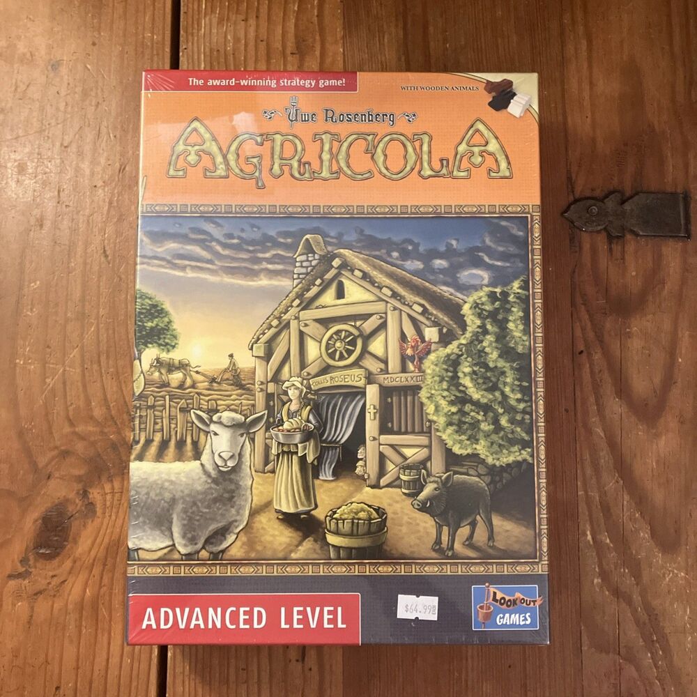 Agricola Board Game Revised Edition Lookout Games w/ Wooden Animals NEW / SEALED